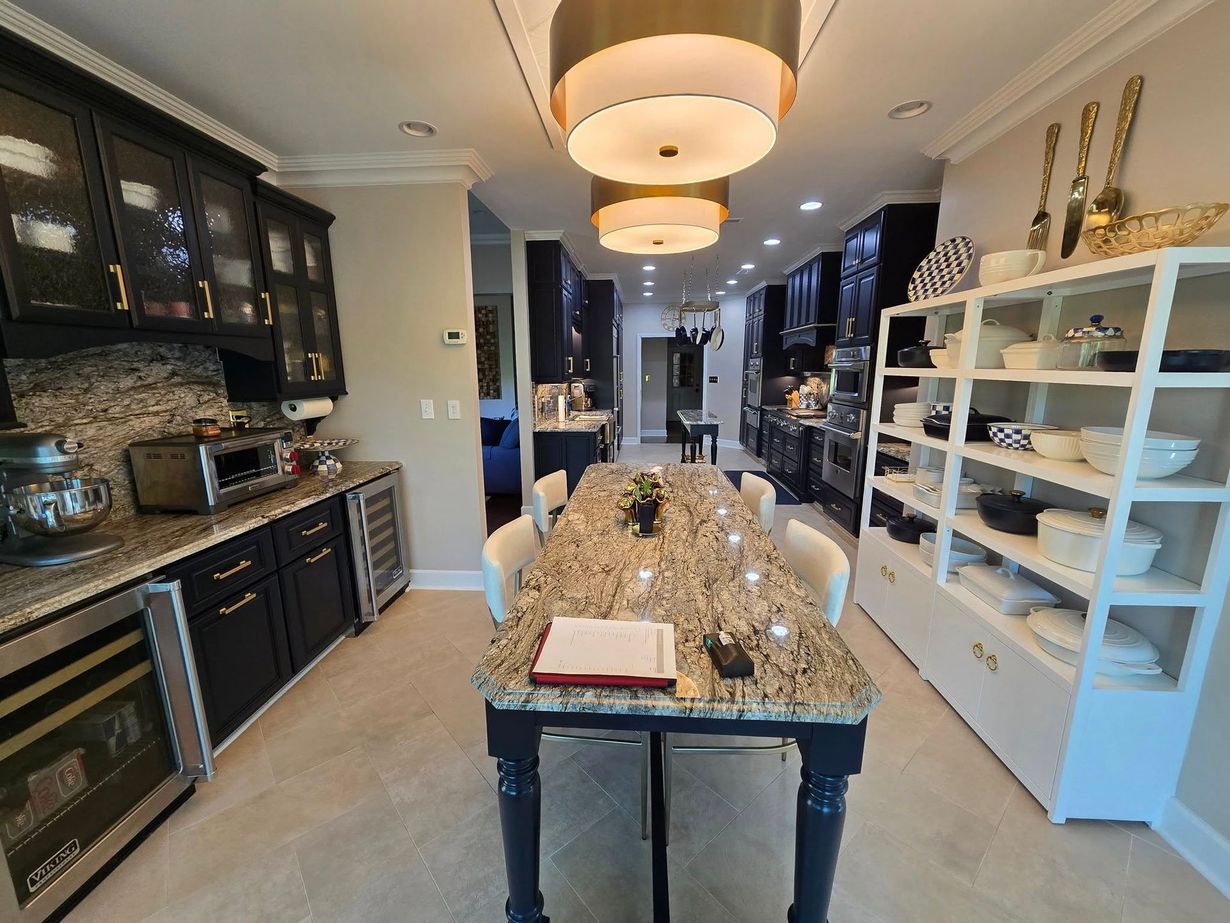 Interior painting of a kitchen