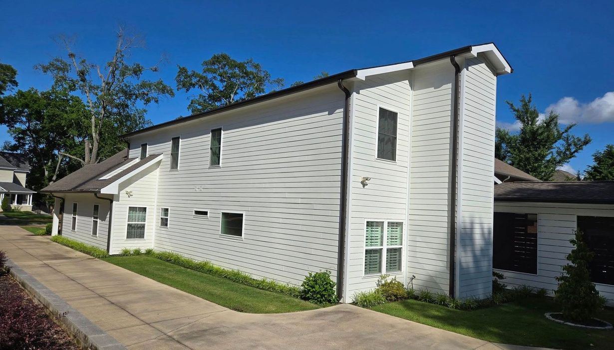 Exterior painting of a residential house