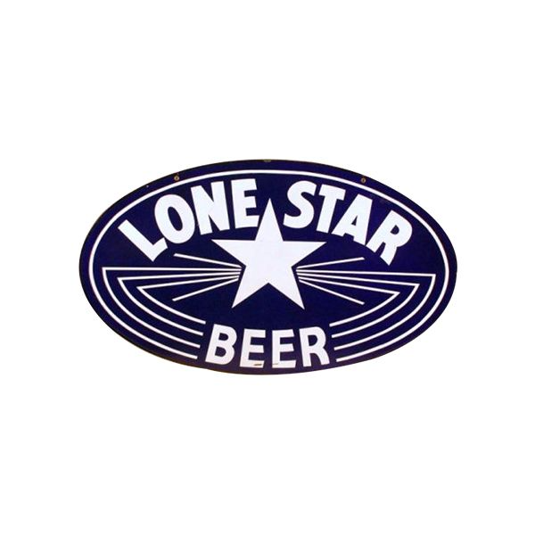 Lone Star Beer logo in blue and white with a star in the center