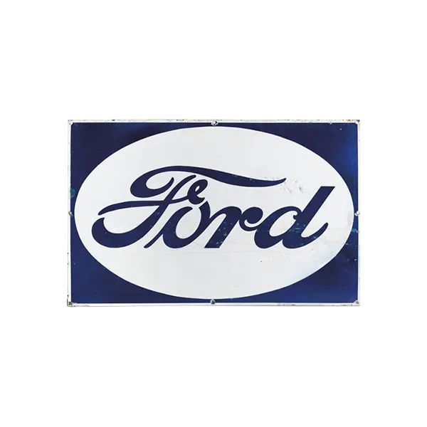 Ford logo in blue script on a white oval background