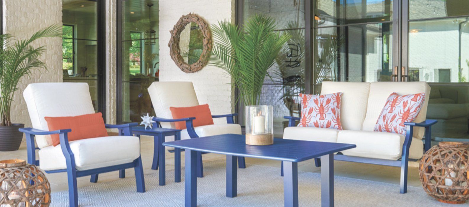 Modern chairs and table