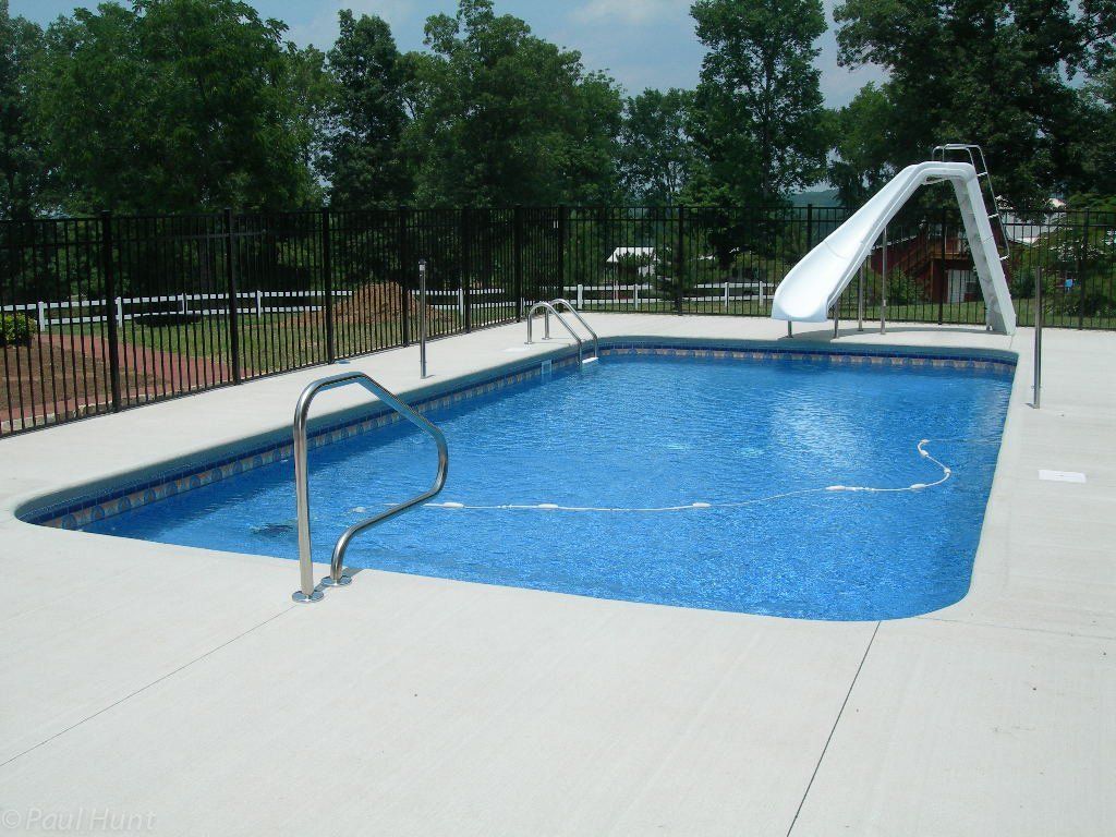 A pool with slide