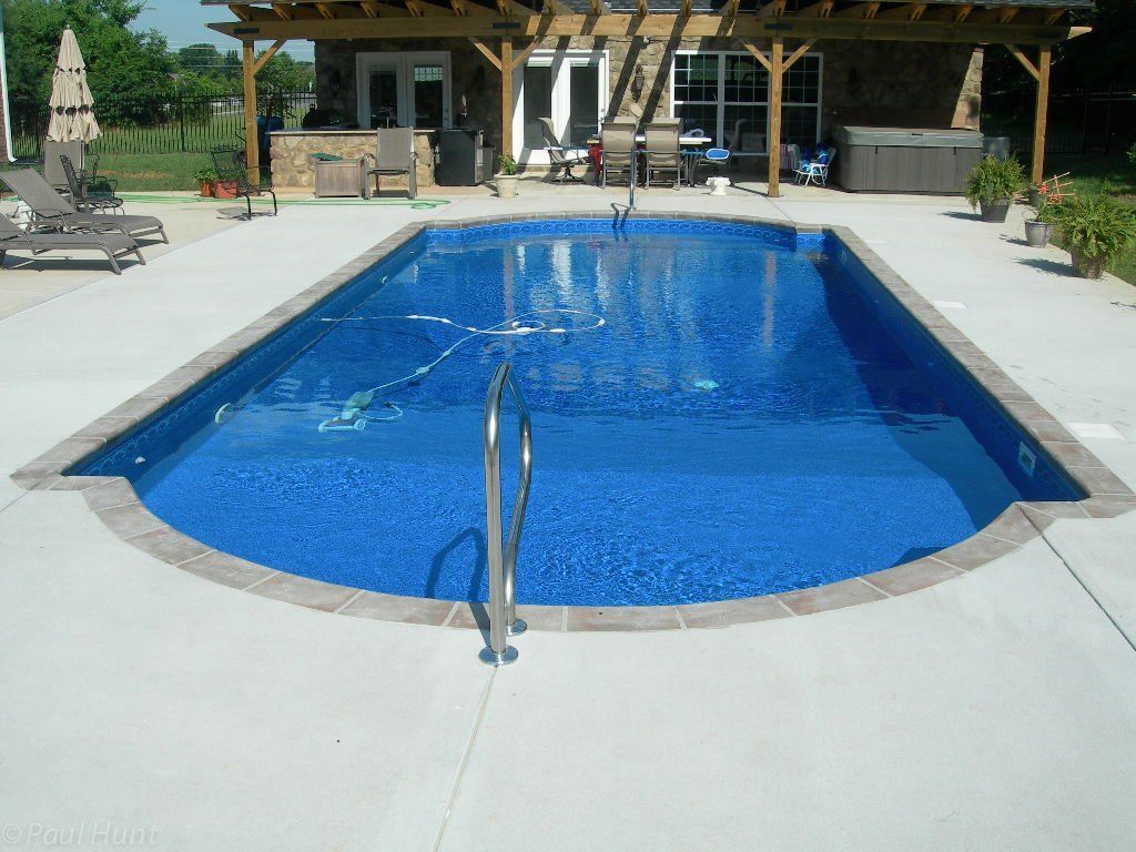 A pool with pergola