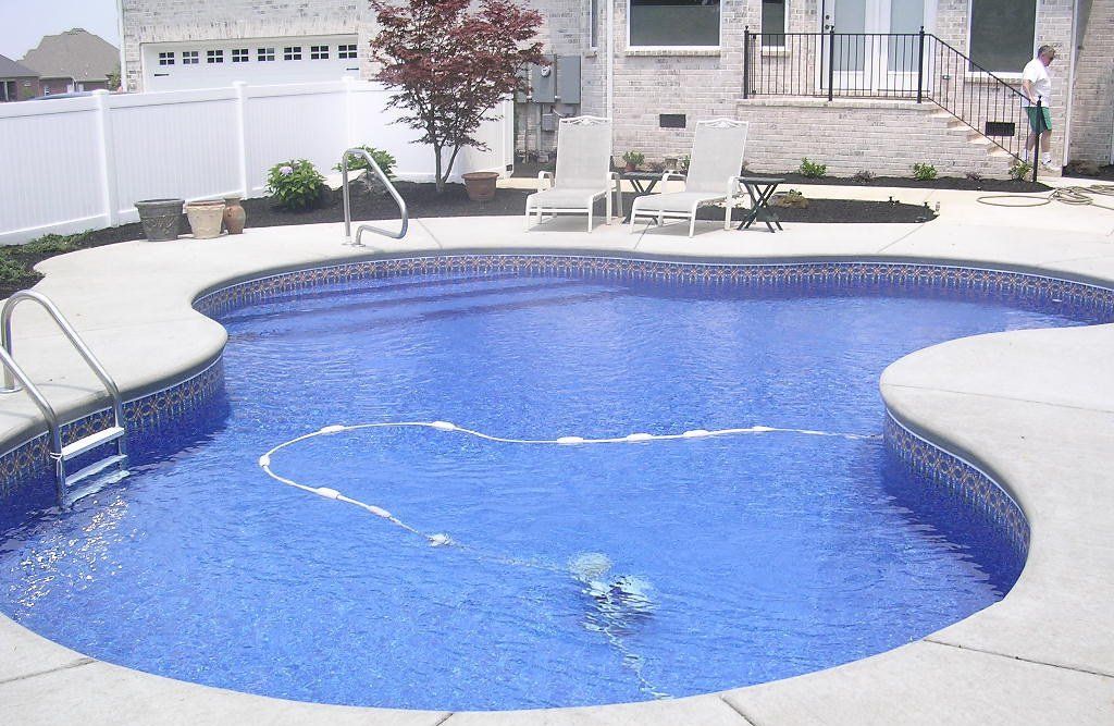 A pool with filtration system