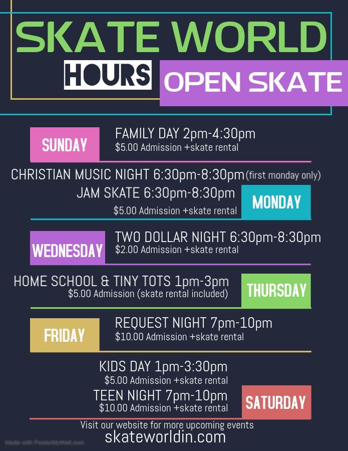 Skate world open skate hours