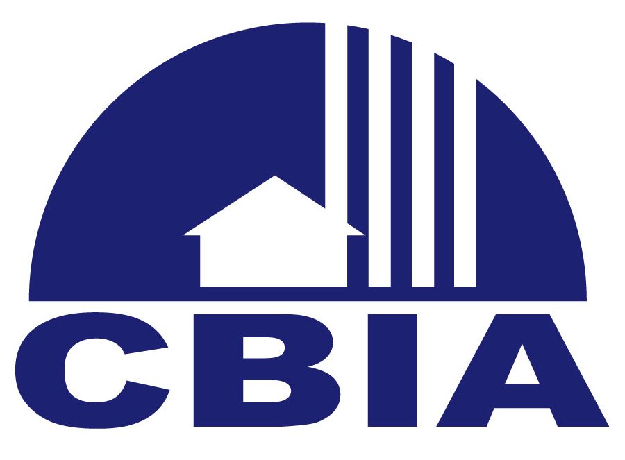 Logo for the Collier Builders Industry Association (CBIA). It features dark blue text on a white background.