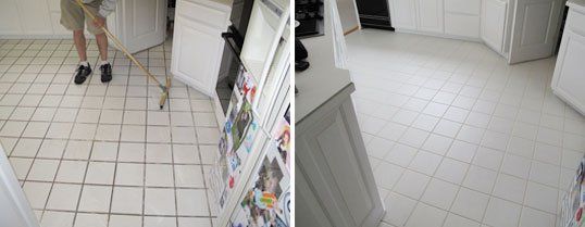 Tile and Grout Cleaning - Before and After