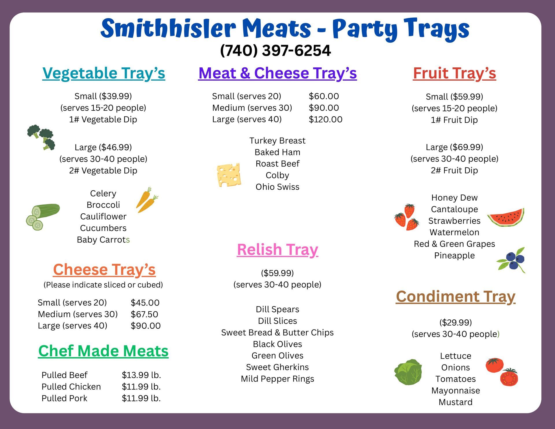 Smithhisler Meats-Party Trays