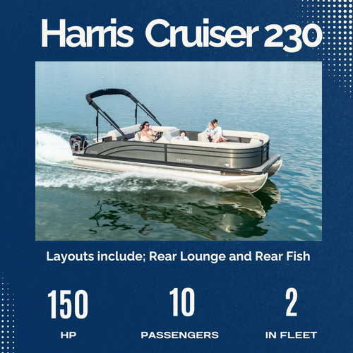 A brochure for the harris cruiser 230 boat