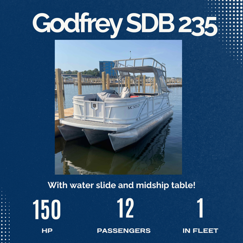 Godfrey sdb 235 with water slide and midship table