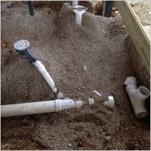 plumbing and septic tank