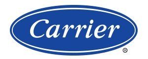 Carrier logo in a blue oval with white text and a registered trademark symbol.