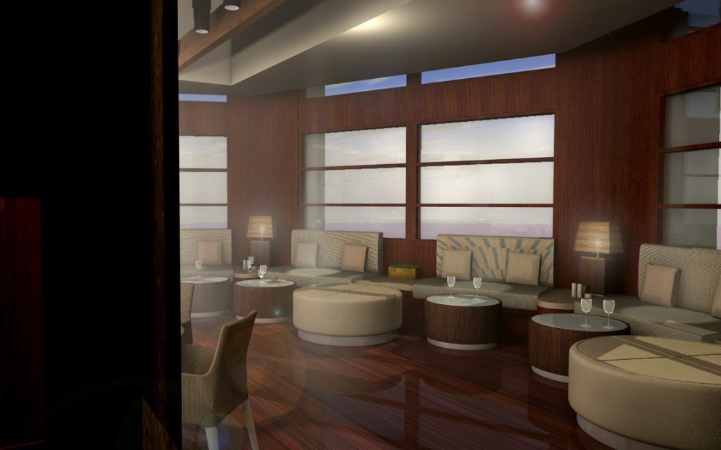 A living room with a lot of furniture and tables