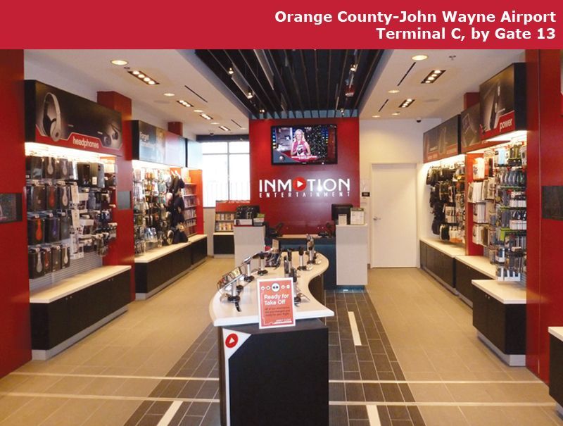 The inside of an orange county john wayne airport terminal