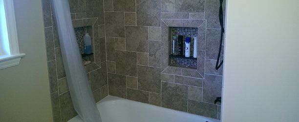 Bathroom with beautiful tiles
