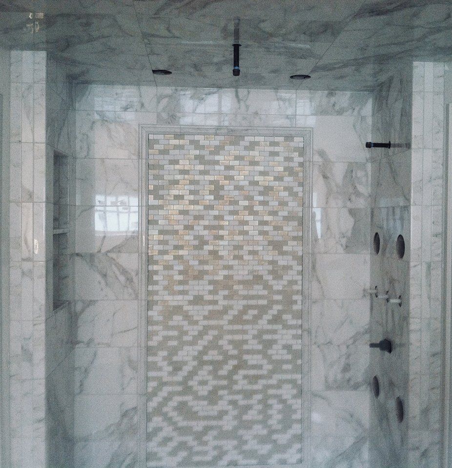 Tile shower