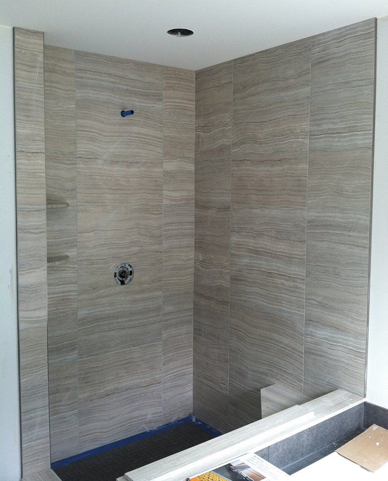 Tile shower