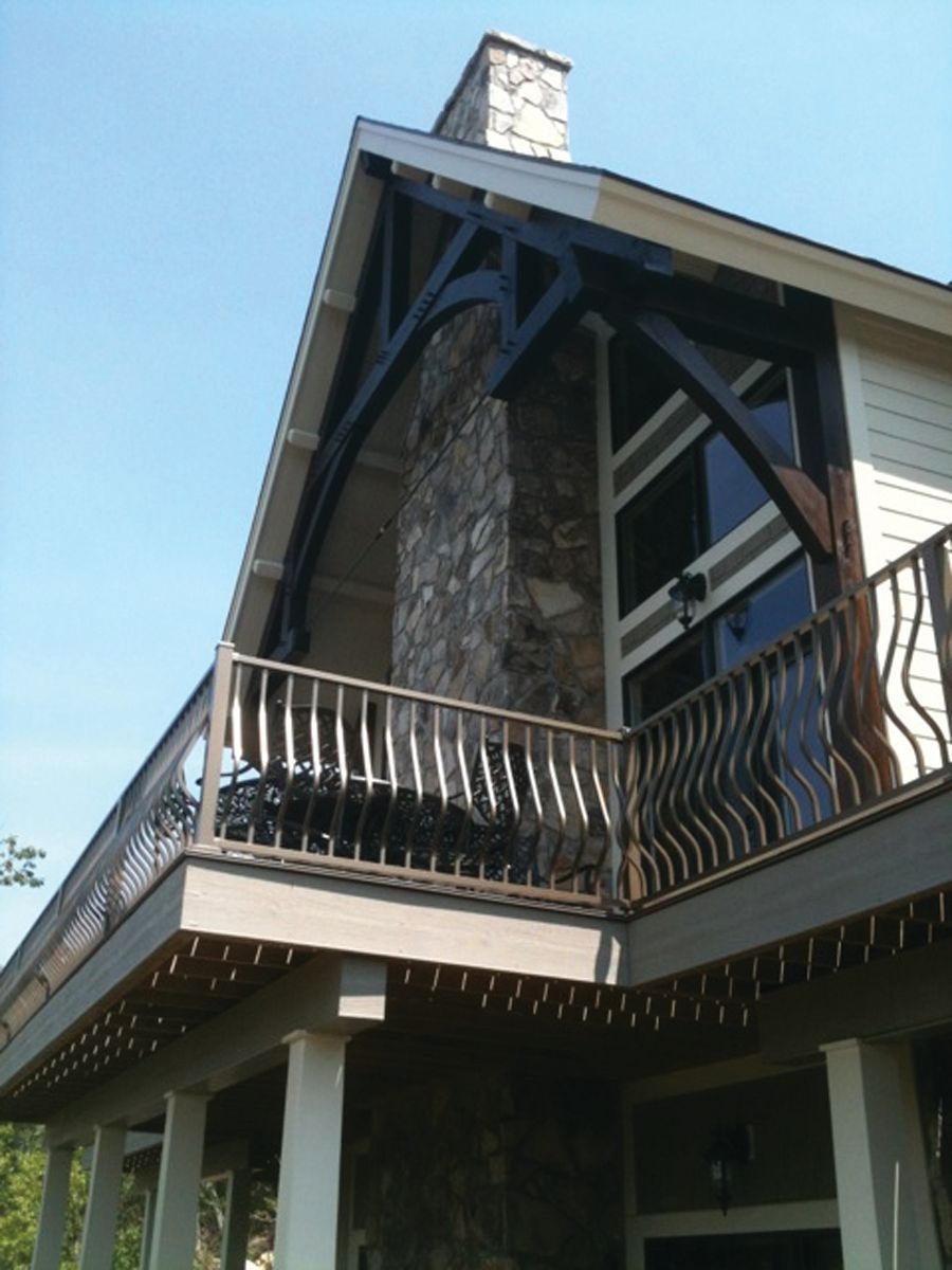 Deck aluminum railings
