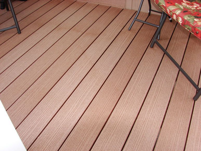 Hardwood deck floor