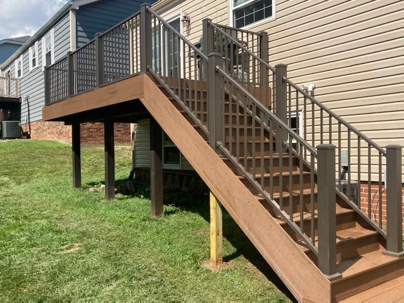 Stair aluminum railings