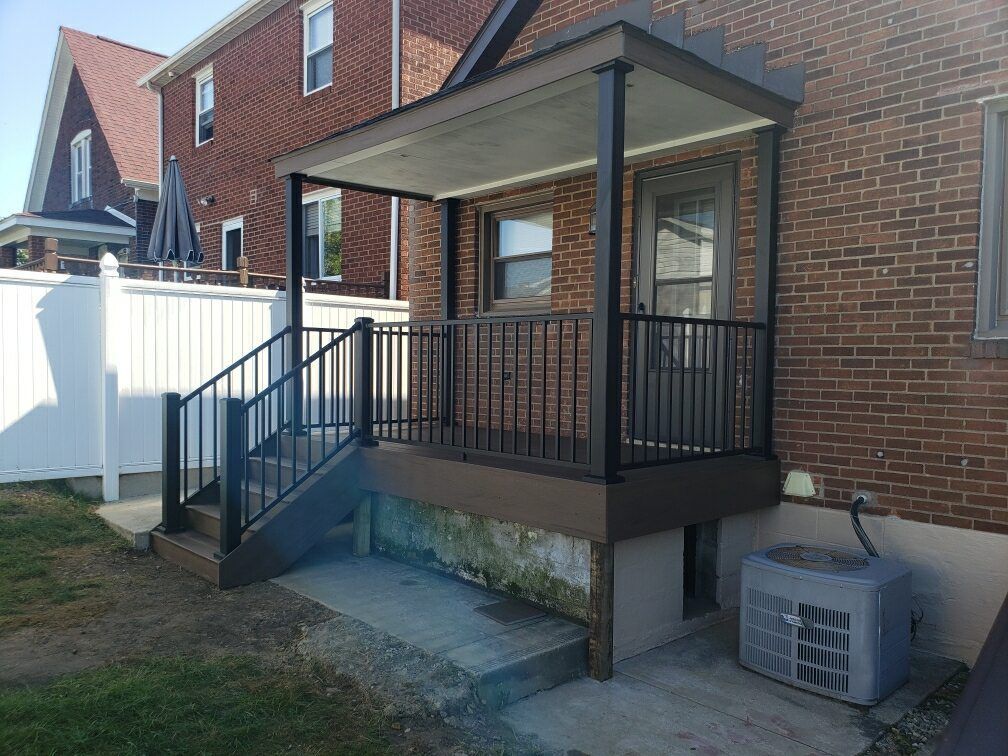 Porch aluminum railings