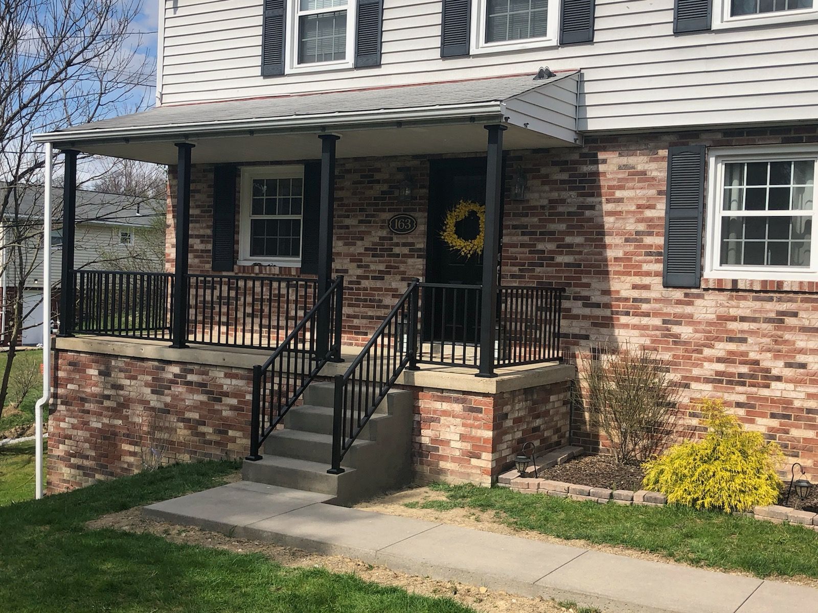 Porch aluminum railings