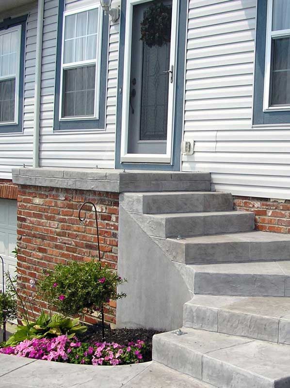 Concrete stair before