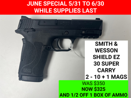 Ruger LCP MAX pistol, black frame, silver slide, textured grip.