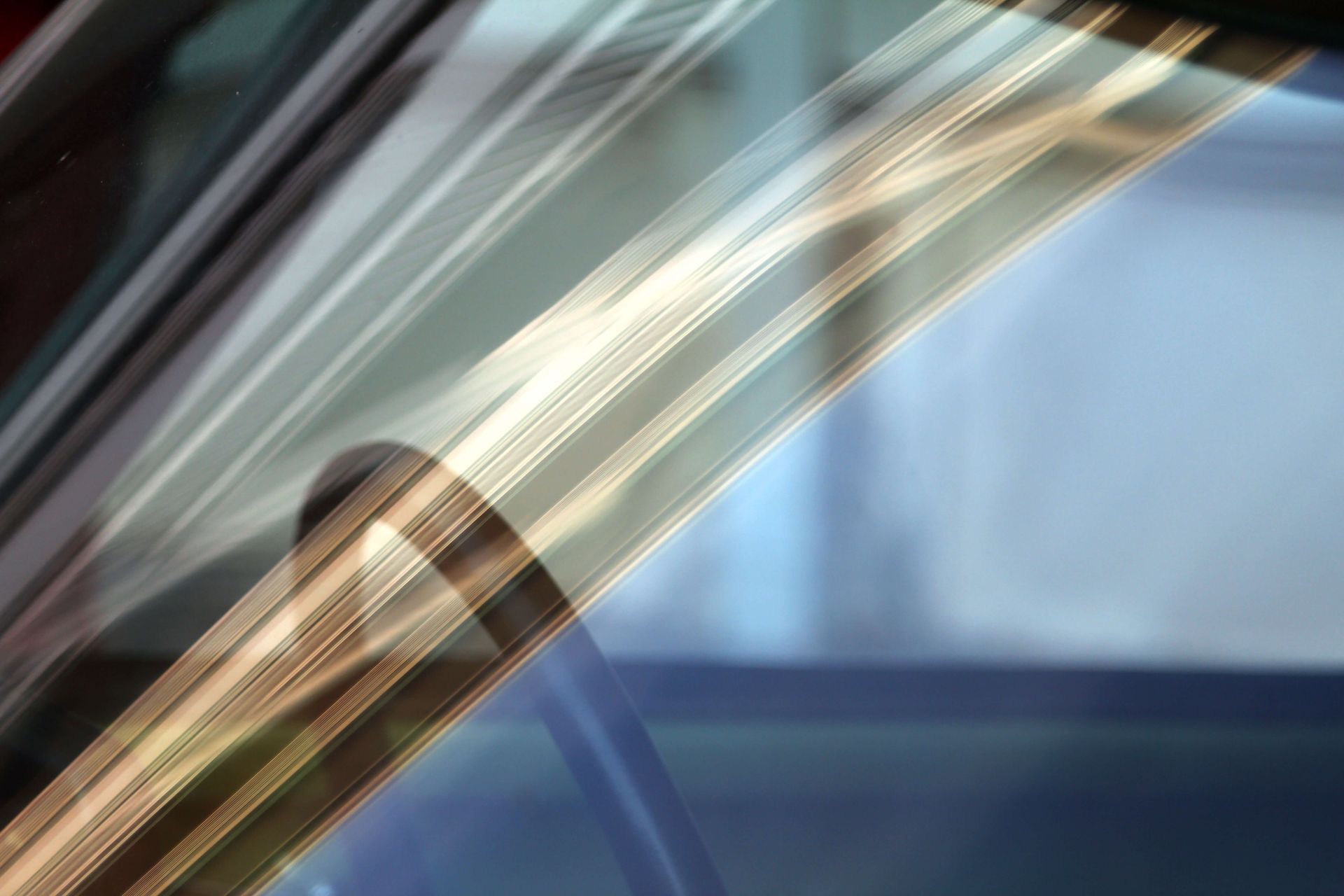 A close up of a car windshield.