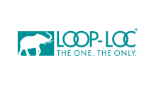 A logo for a company called loop-loc with an elephant on it.