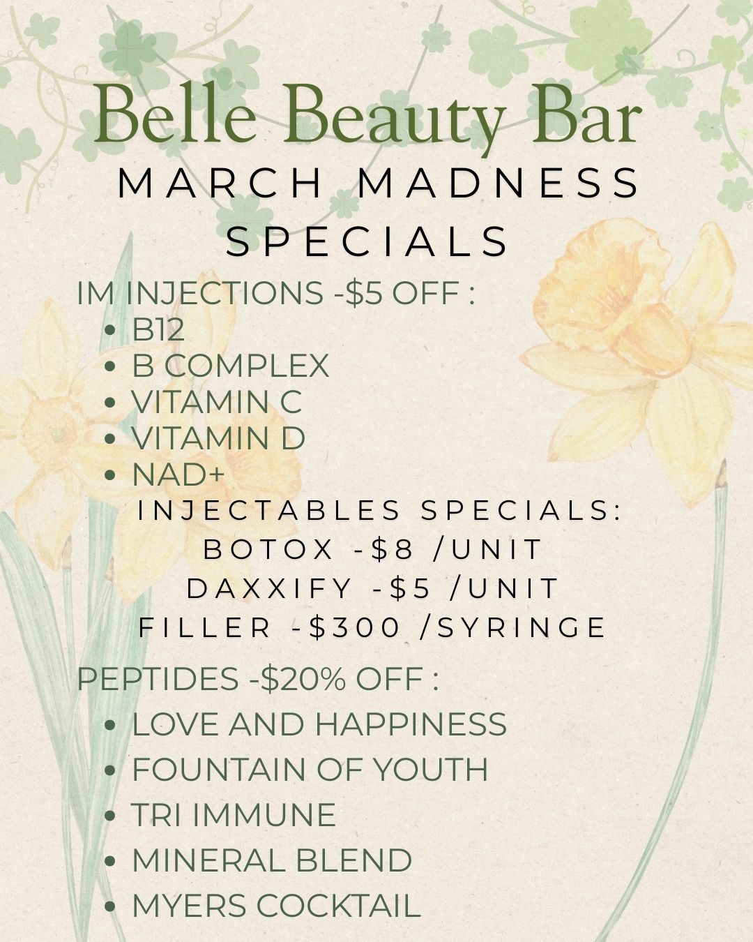 Black Friday exclusive ad for Affinity Day Spa. Offers $15 off massages & body glows. A Glow & Go package for $90.