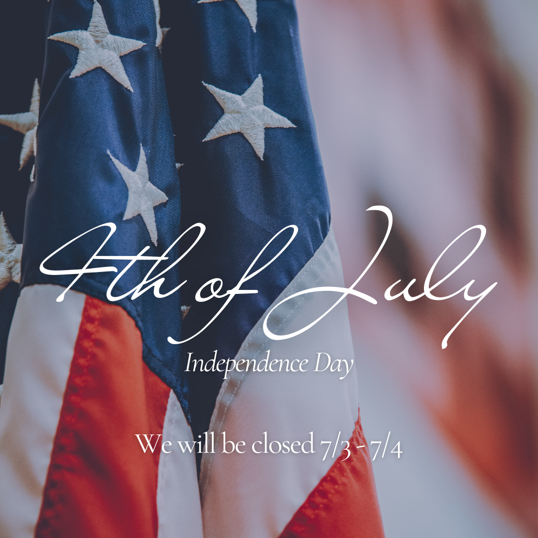 A picture of an American flag with the words 4th of July Independence Day
