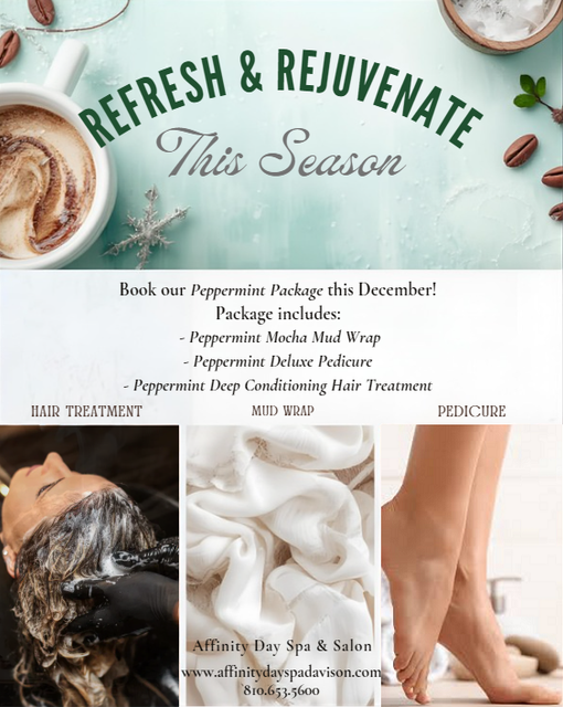 Flyer for Belle Beauty Bar with specials on Botox, Daxxify, and Juvederm. Includes a photo of a person receiving treatment.