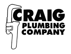CRAIG Plumbing logo in dark blue font on a white background.