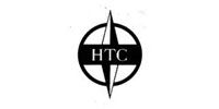 Black and white HTC logo. A circle with a compass design and the letters HTC in the center.