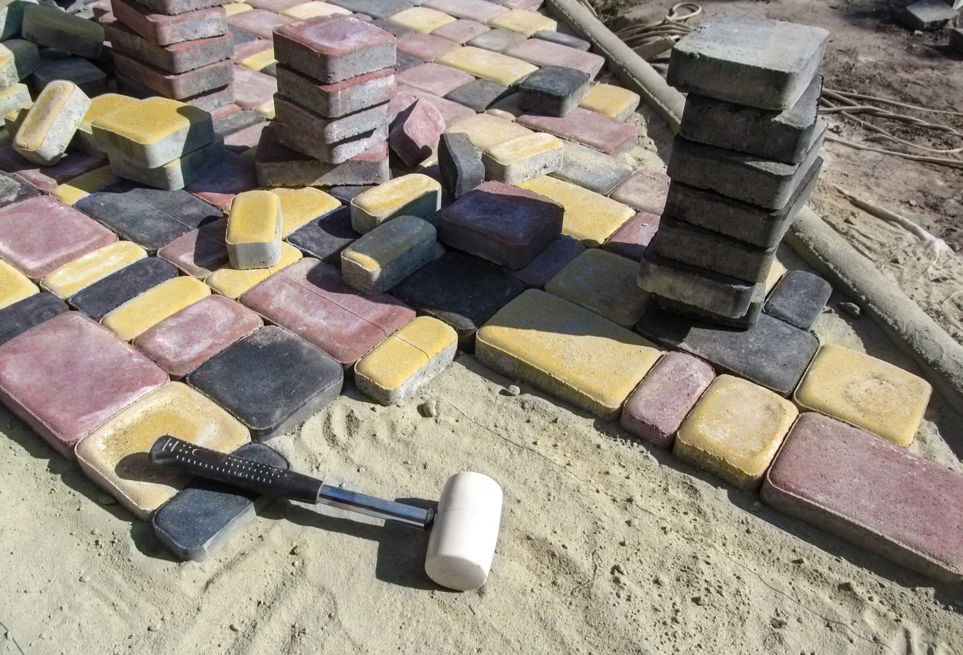 Hardscaping installation