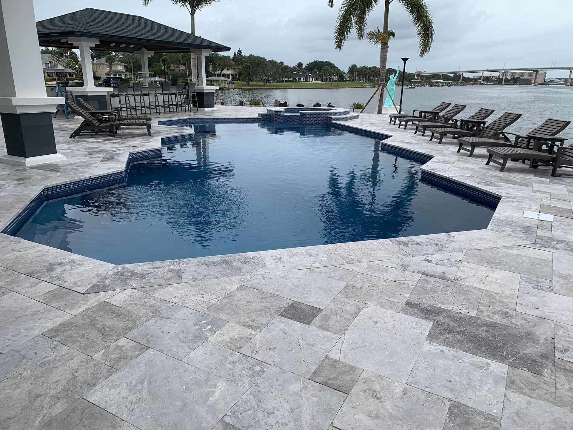 pool and jacuzzi