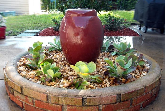 water feature in the garden