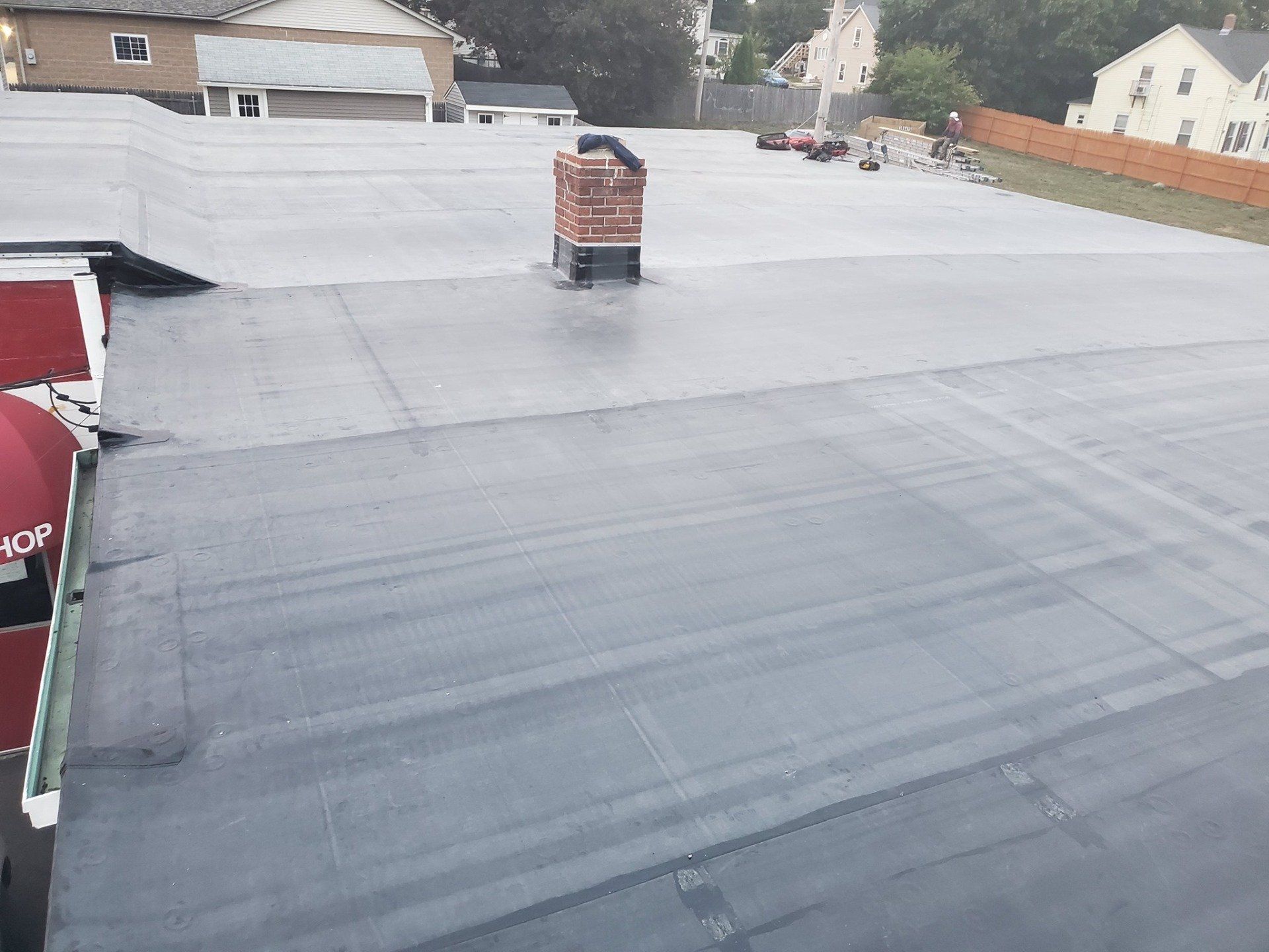 Commercial roofing and chimney flashing