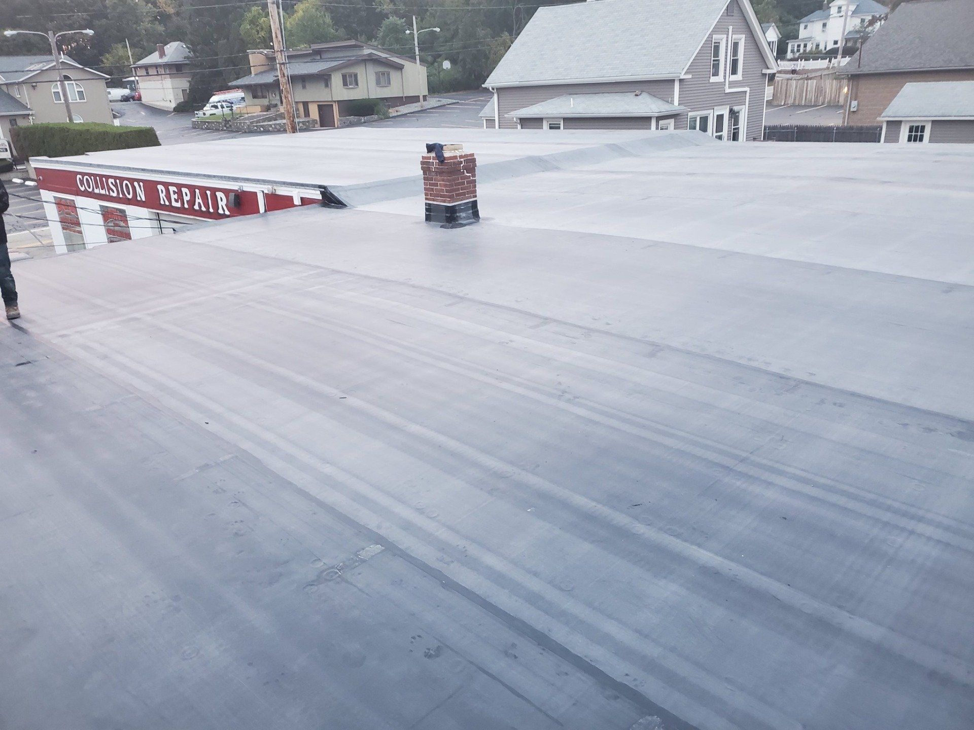 Commercial roofing and chimney flashing