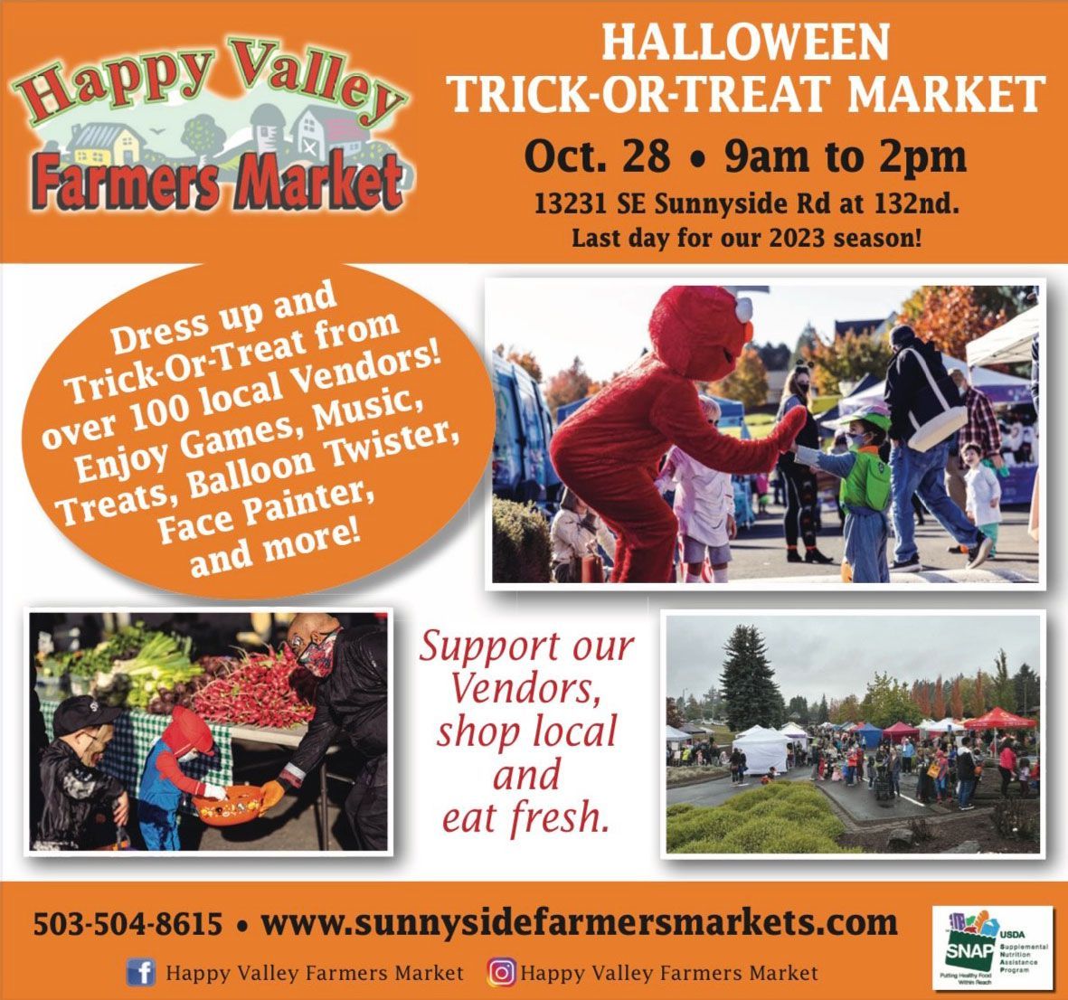 Halloween Trick-Or-Treat Market flyer