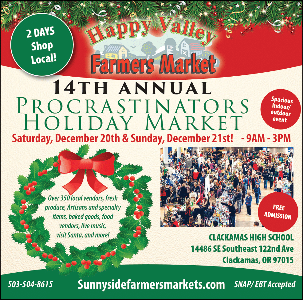 Farmers market poster: 14th annual holiday market 