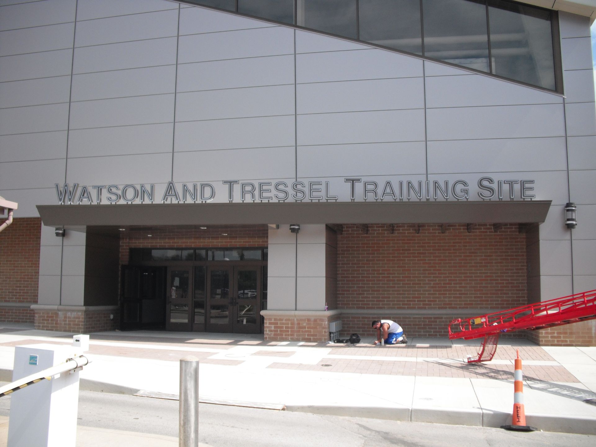 the watson and tressel training site is under construction
