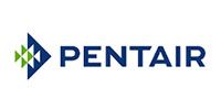 Pentair logo in blue and green on a white background