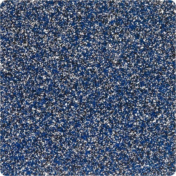 Blue and white speckled textured surface