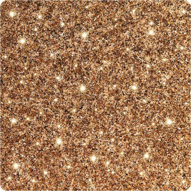 Dense golden-brown speckled texture with scattered bright white star-like spots