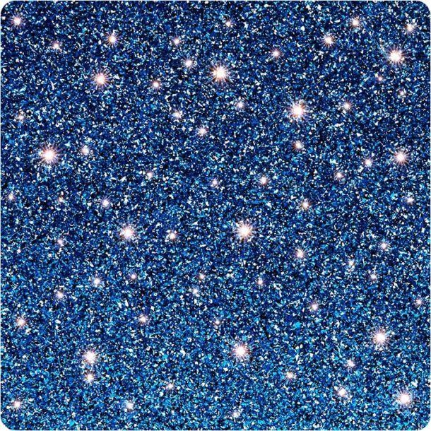 Dense blue star field with many bright white stars scattered across a dark background
