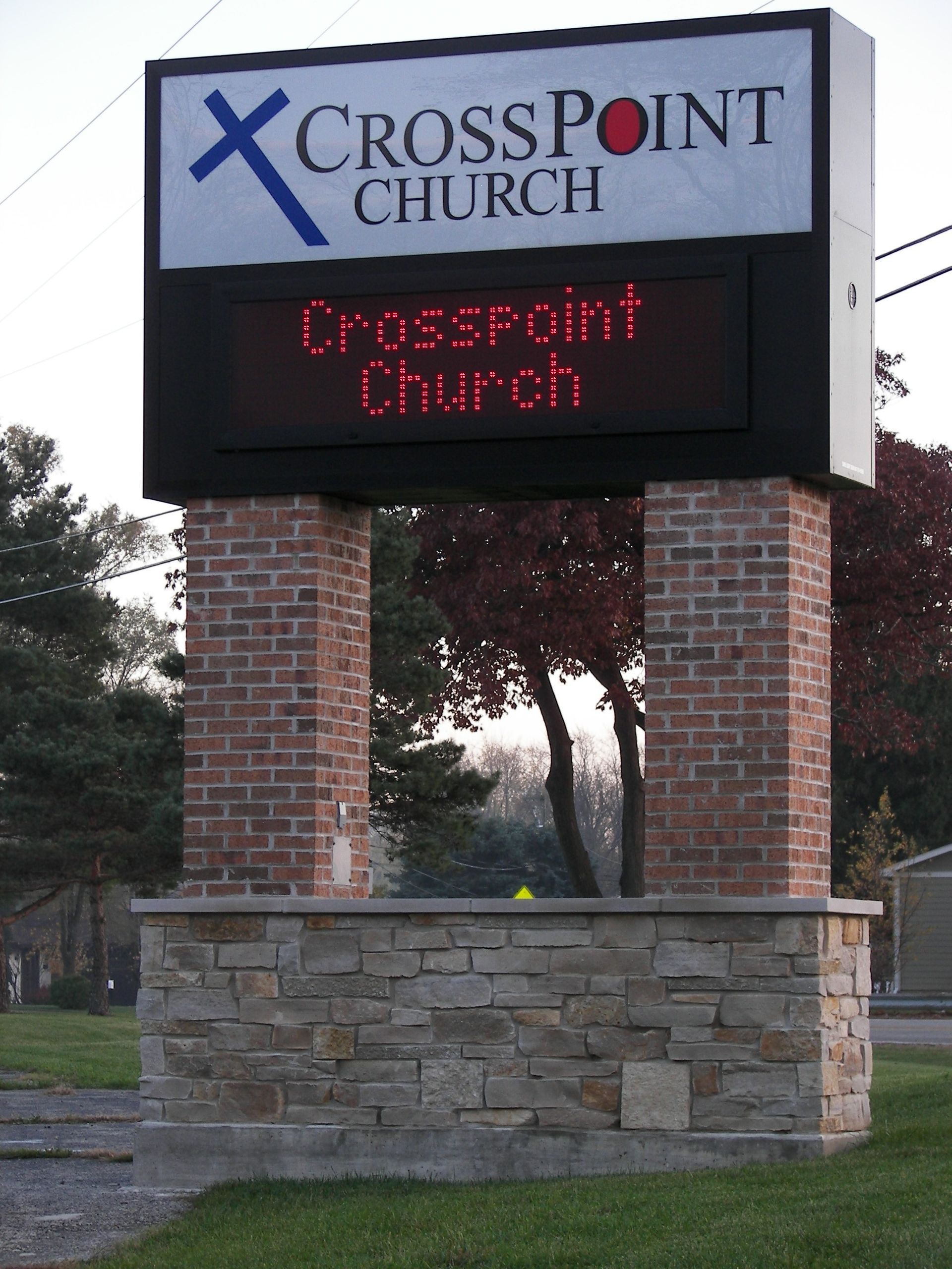 Commercial sign installation