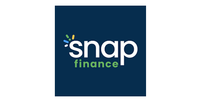 Snap Finance logo: white text 