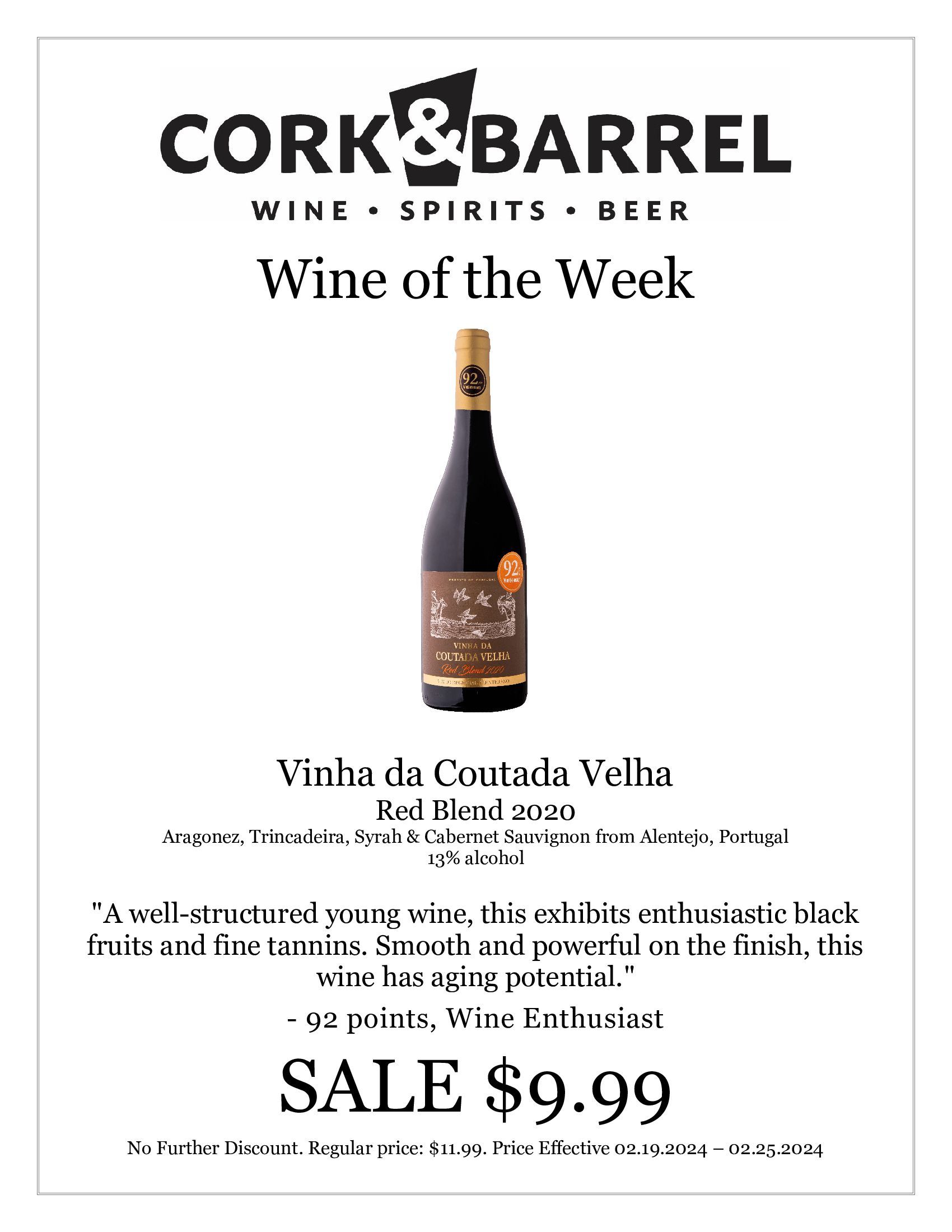 Cork & Barrel Wine And Spirits Wine of the Week Lawrence